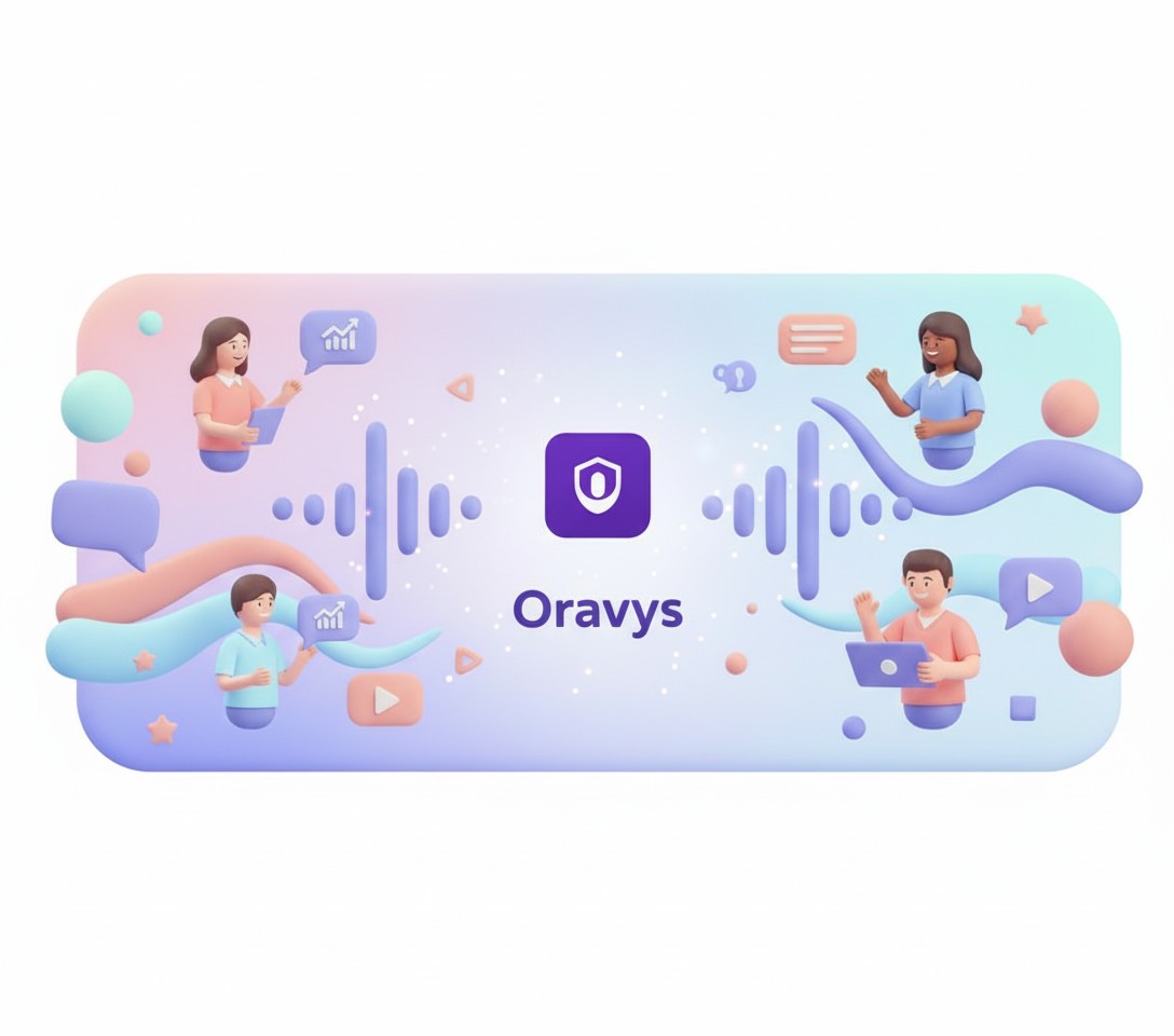 Visualization of voice analysis revealing insights